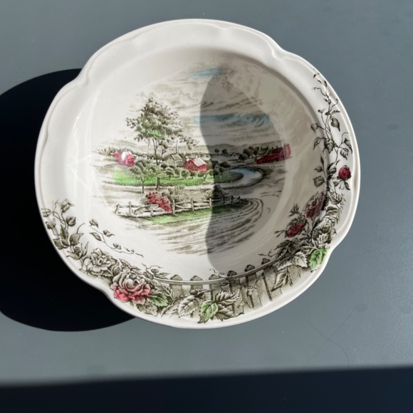 Johnson Brothers "The Road Home" ironstone desert plate or bowl, EUC. - Picture 10 of 11